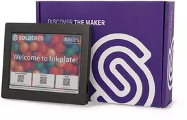 Soldered Inkplate 6COLOR su korpusu – 5.85 colių 600 x 448 pikselių elektroninio popieriaus ekranas – ESP32 – skirtas Arduino – Lituotas 333239