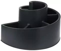 Plastikinis juodos spalvos spiralinis sodo gėlių stovas 53x43,5x32,5 cm