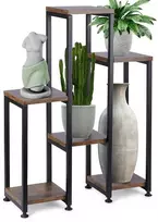 6 pakopų metalinis gėlių stovas, 70 cm