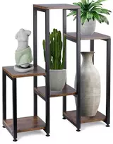 6 pakopų metalinis gėlių stovas, 80 cm