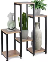 6 pakopų metalinis gėlių stovas, 80 cm