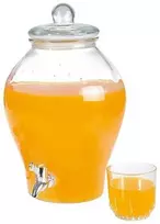 Stiklainis su čiaupu limonado gėrimams, 6,5 l