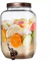 Stiklainis, stiklainis su kranu, gėrimų dozatorius, vanduo, limonadas, sultys, 8,8 l