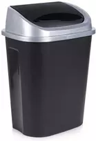 Plastikinė šiukšlių dėžė, juoda, 25 litrai