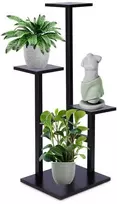 4 pakopų metalinis gėlių stovas, 84 cm