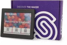 Soldered Inkplate 6COLOR su korpusu ir baterija - elektroninio popieriaus ekranas 5.85'' 600x448px - ESP32 - skirtas Arduino - Lituota 333231
