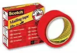 *Apsauginė juosta Scotch, 35mmx33m, raudonos spalvos