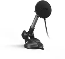 Telescopic telefono laikiklis su belaidžiu įkrovimu SBS TESUPPMAG15WLONGARM with suction cup, compatible with MagSafe - juodas