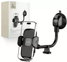 Tech-Protect V3 Long Arm automobilinis telefono laikiklis priekiniam stiklui / kabinai - juodas