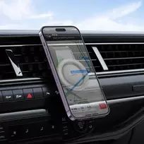 Magnetic car phone holder compatible with Magsafe Hoco air vent H59 juodas