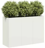 Lovelis, baltos spalvos, 120x40x80cm, šaltai valcuotas plienas