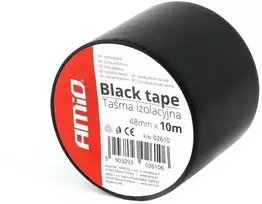 Juoda PVC Scotch izoliacinė juosta 48 mm x 10 m amio-02610