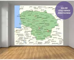 Fototapetai - Lietuvos žemėlapis 500x280cm (PASKUTINIS)