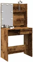 tualetinis staliukas su LED Old Wood 74,5x40x141 cm