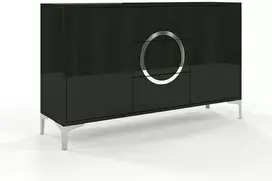 Skandica Komoda, EVA, 138x83 cm, Juoda