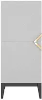 Skandica Komoda, Visby DEMI HIGH 2D, 50.5x120.5 cm, Balta