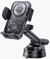 Yesido automobilio laikiklis C307 indukcinis 15W prie priekinio stiklo juodas