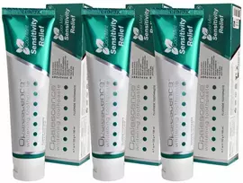 Nujautrinanti dantų pasta „Opalescence Sensitivity Relief“, 3 x 100 ml