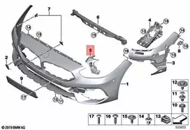 Bmw Z4 G29 20i 30i Priekinis Dešinysis Bumperio Priedas Originalus 51118493056