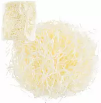 Rafija dovanų pakavimui, kreminė, 50 g.