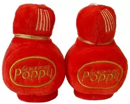 Grace Mate Poppy Aguonos pliušinis žaisliukas, raudonas, 8x7 cm. 2 vnt.