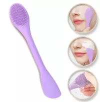 Silikoninis veido valymo šepetėlis, violetinis