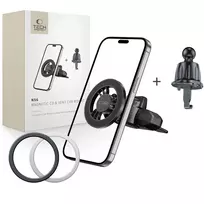 Tech-Protect N56 Magnetinis MafSafe automobilio laikiklis CD lizdo laikiklis - Juodas