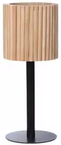 Bikuvalt Stovas gėlėms metalinis su medžio apdaila 21x21x51 cm juodas 4Living 623008