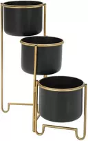 Ferretti Metaliniai gėlių vazonai ant sulankstomo stovo, aukštis 55 cm