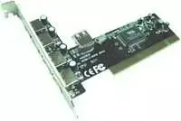 Encore Electronics ENCORE USB 2.0 PCI card, 4ext port + 1int. port, ENLUSB2-5PCI-BR