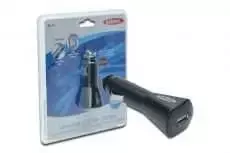 Ednet Car charger 12/24V – USB 5V 0.5A juodas, 84112