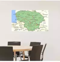Plakatas Pasaulio žemėlapis (anglų. k.)
