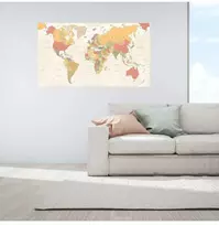 Plakatas Pasaulio žemėlapis (anglų. k.)