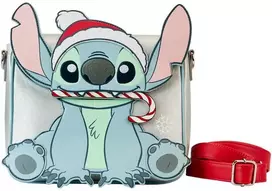 Loungefly Disney Stitch Holiday glitter crossbody bag