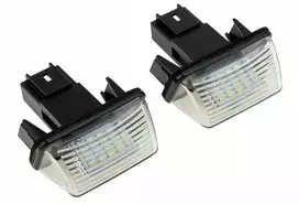 NTY LED numerių apšvietimas Citroen C3 Picasso, C4 Picasso, Berlingo, Peugeot 206, 306, 307, 406, 407 2004-