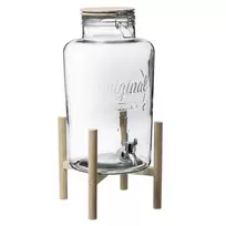Secret De Gourmet Stiklainis su čiaupu, ant stovo, 8 L, stiklinis