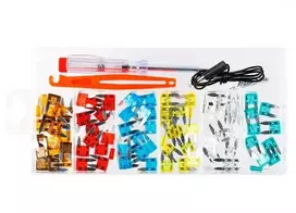 Carmotion Saugikliai MINI 92vnt. +įtampos testeris + išėmėjas