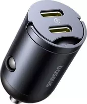 Baseus Tiny Star Mini Car Charger 2C 30W Cosmic juodos spalvos