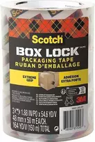 Q-Connect SCOTCH®Box Lock pakavimo juosta, 48mm x 50m, 3vnt., skaidri