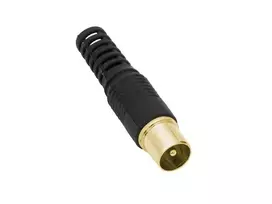 Blow 1056# Antenos kištukas tiesus, juodas, auksinis, ilgas