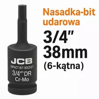 JCB Impact antgalio lizdas 38mm 3/4" (6 taškai)