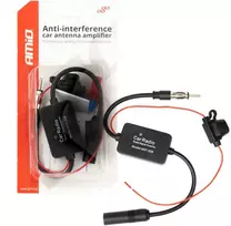 Anti-interferencinis automobilio antenos stiprintuvas 12V AMIO-04133