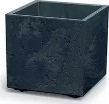 Prosperplast Kvadratinė vazonas imitacija betono 39x39 cm antracito