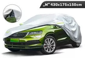 Uždangalas automobiliui "M"430x160x150cm trijų sluoksnių,su atšvaitais ir užtrauktuku ant durelių