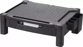 Laikiklis Q-Connect Q-Connect monitoriaus stovas, 43,4x33,6 cm, reguliuojamas aukštis, juodas