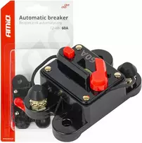 Automatinis automobilinis saugiklis / grandinės pertraukiklis 12-48V 60A AMIO-03826