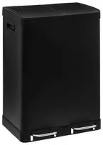 5five Simply Smart Ariane dviejų kamerų šiukšliadėžė, nerūdijantis plienas, su pedalu, 2 x 30 l