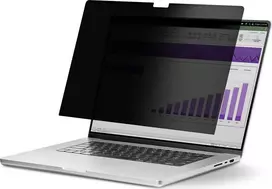 StarTech.com 14 colių „MacBook Pro 21/23“ nešiojamojo kompiuterio ekrano apsauga, nuimamas ir apverčiamas apsaugos nuo akinimo filtras, magnetinė nešiojamojo kompiuterio ekrano apsauga su +/- 30 laipsnių žiūrėjimo kampu – 51 % mėlynos šviesos sumažinimas (142MM-PRIVACY-SCREEN) – „Blickschutzfilter fu“