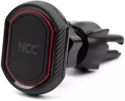 Automobilinis universalus telefono laikiklis NCC (CH11) tvirtinamas ant ventiliacijos grotelių, magnetinis, juodas