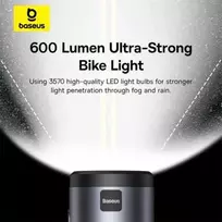 Baseus PrimeTrip Universal 3000mAh IP68 LED laikiklis su 2 in 1 lempa - Juodas ir Pilkas